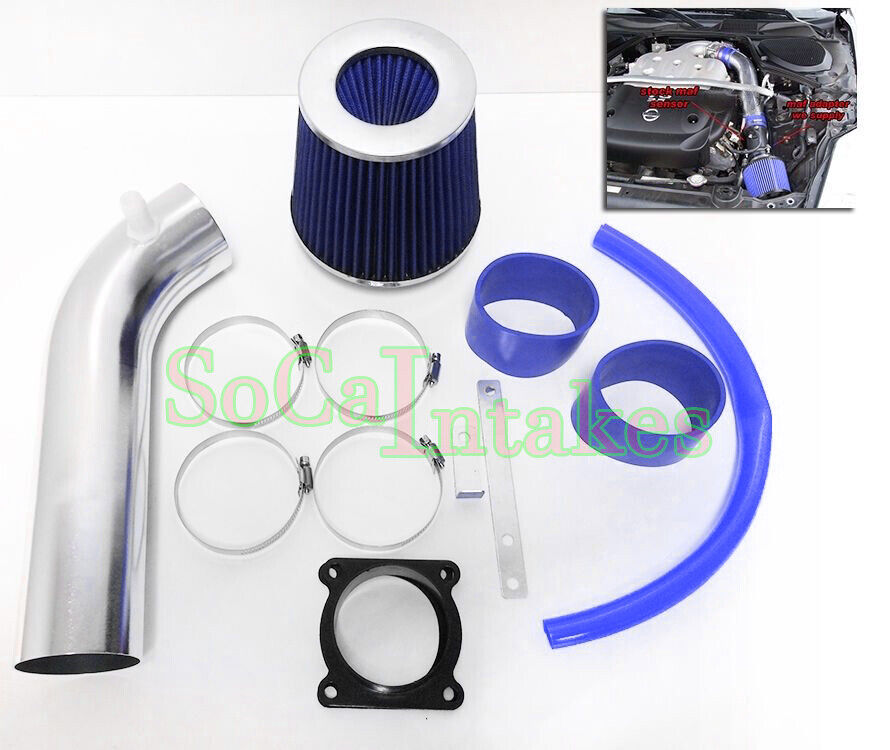 Blue Air Intake Kit & Filter For 2003-2006 Nissan 350z with 3.5L V6