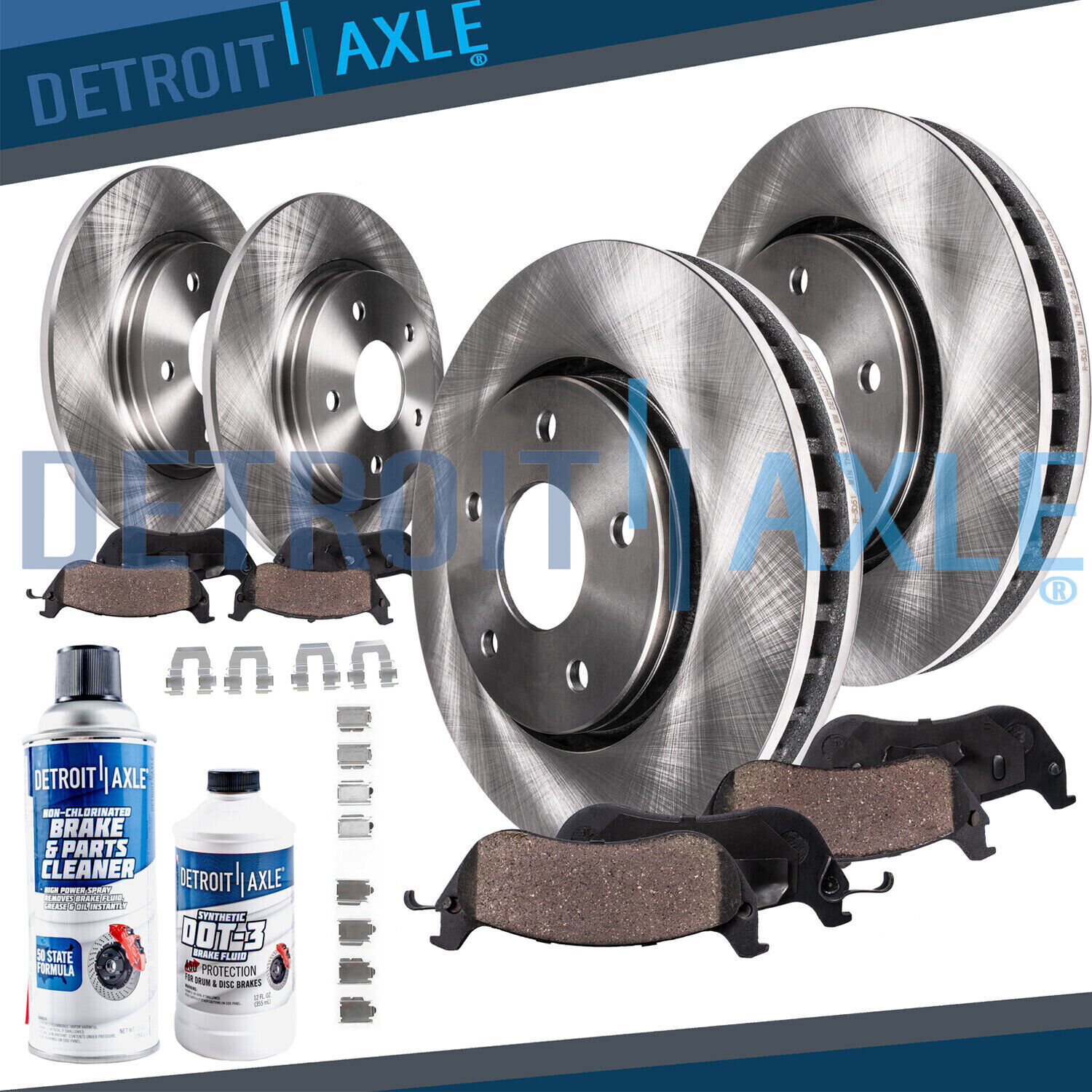 AWD Front Rear Disc Rotors Brake Pads for Rendezvous Venture Silhouette Montana
