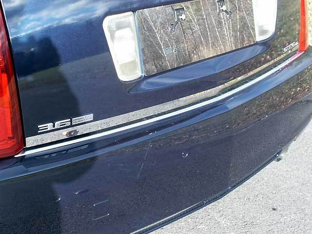 FITS CADILLAC STS 2005-2011 STAINLESS CHROME REAR DECK TRIM