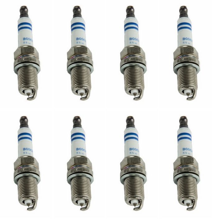 8X Bosch Platinum OE Fine Wire Spark Plugs - Chevy Silverado Pickup 4.8;5.3;6.0