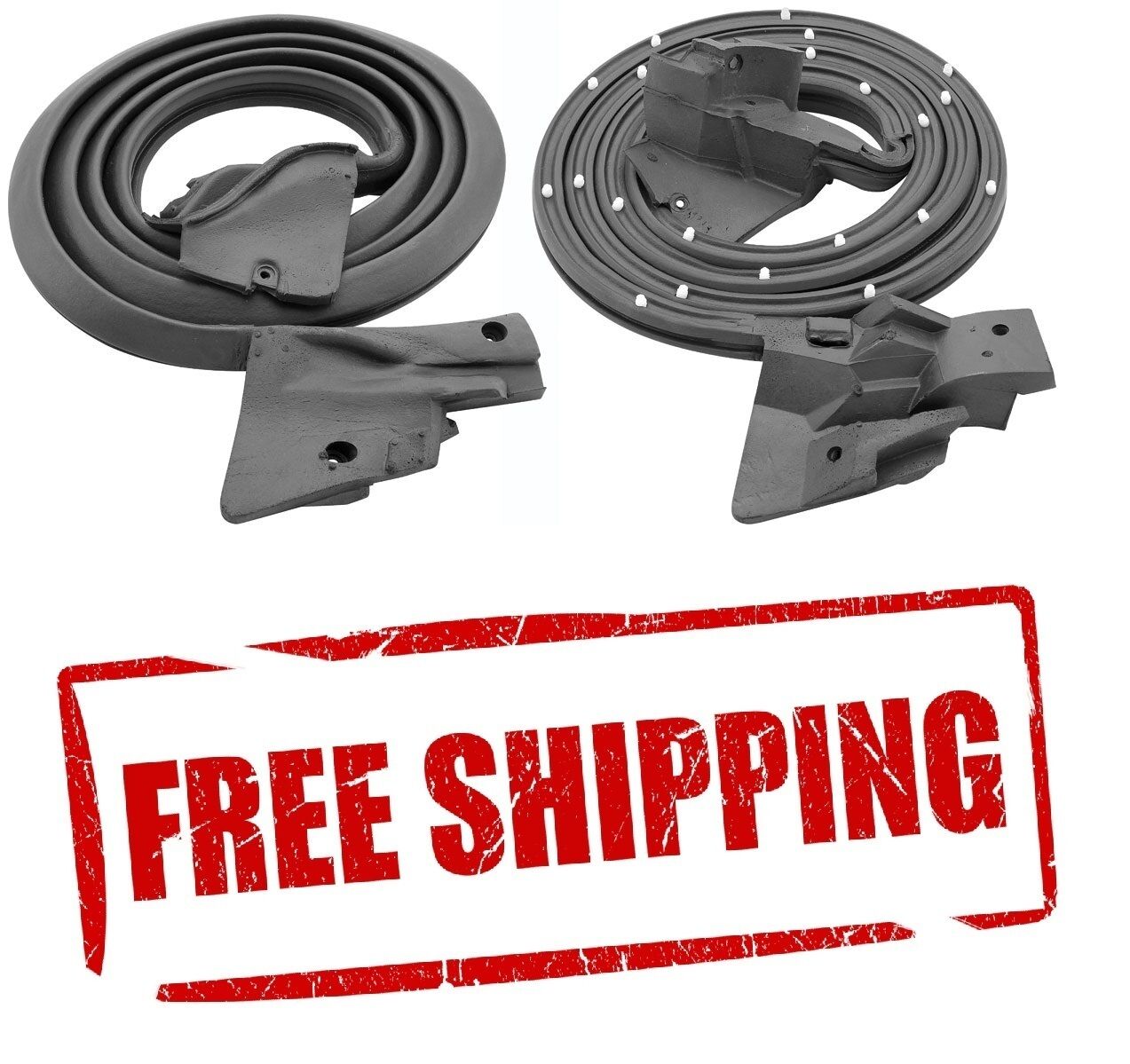 78-87 GM G Body Weatherstrip Door Molded Rubber Seal Gasket PAIR NEW RUBBER SEAL