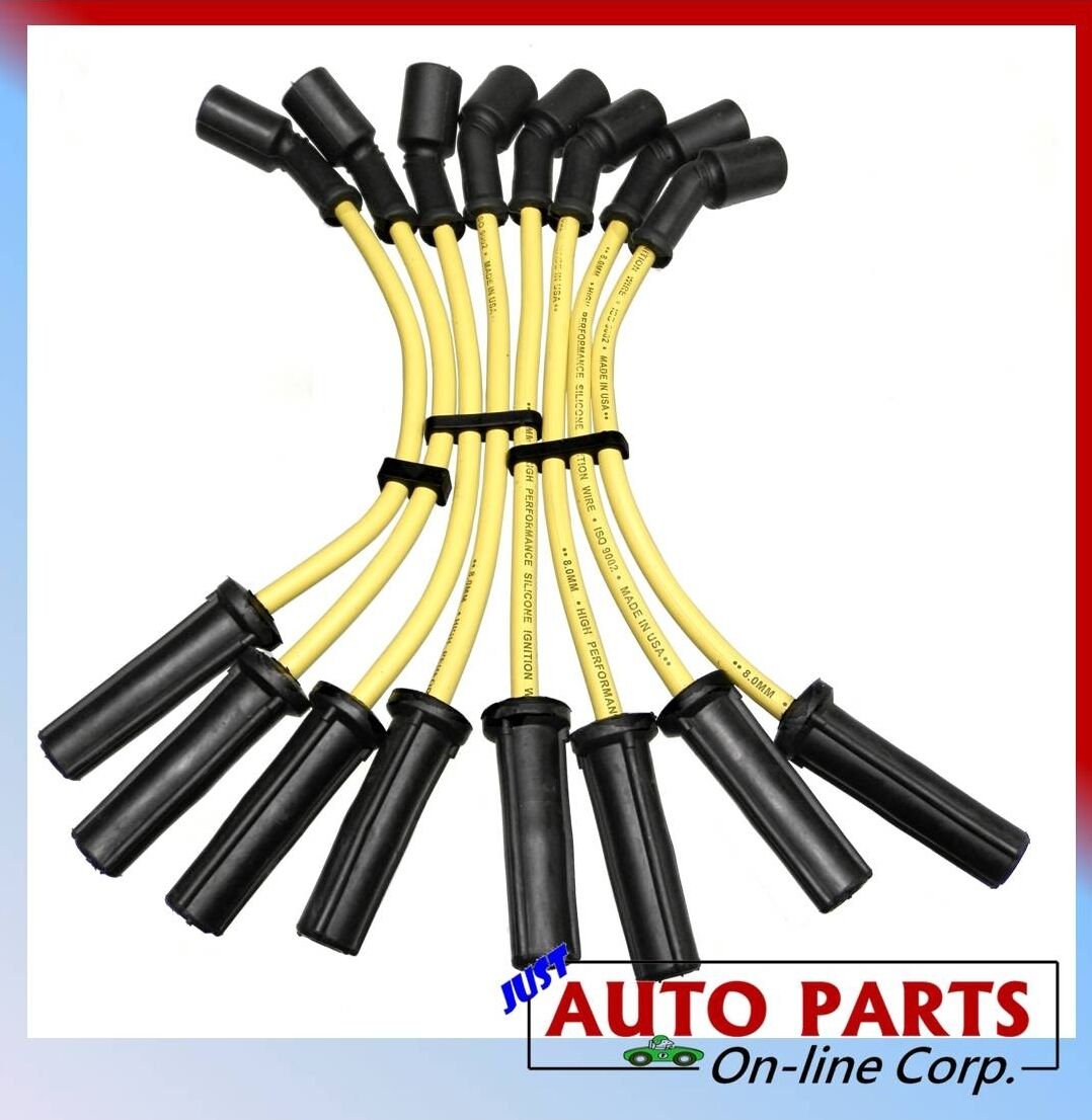 SPARK PLUG IGNITION WIRES SIERRA YUKON TAHOE Silicone MADE IN USA 4.8L 5.3L 6.0L