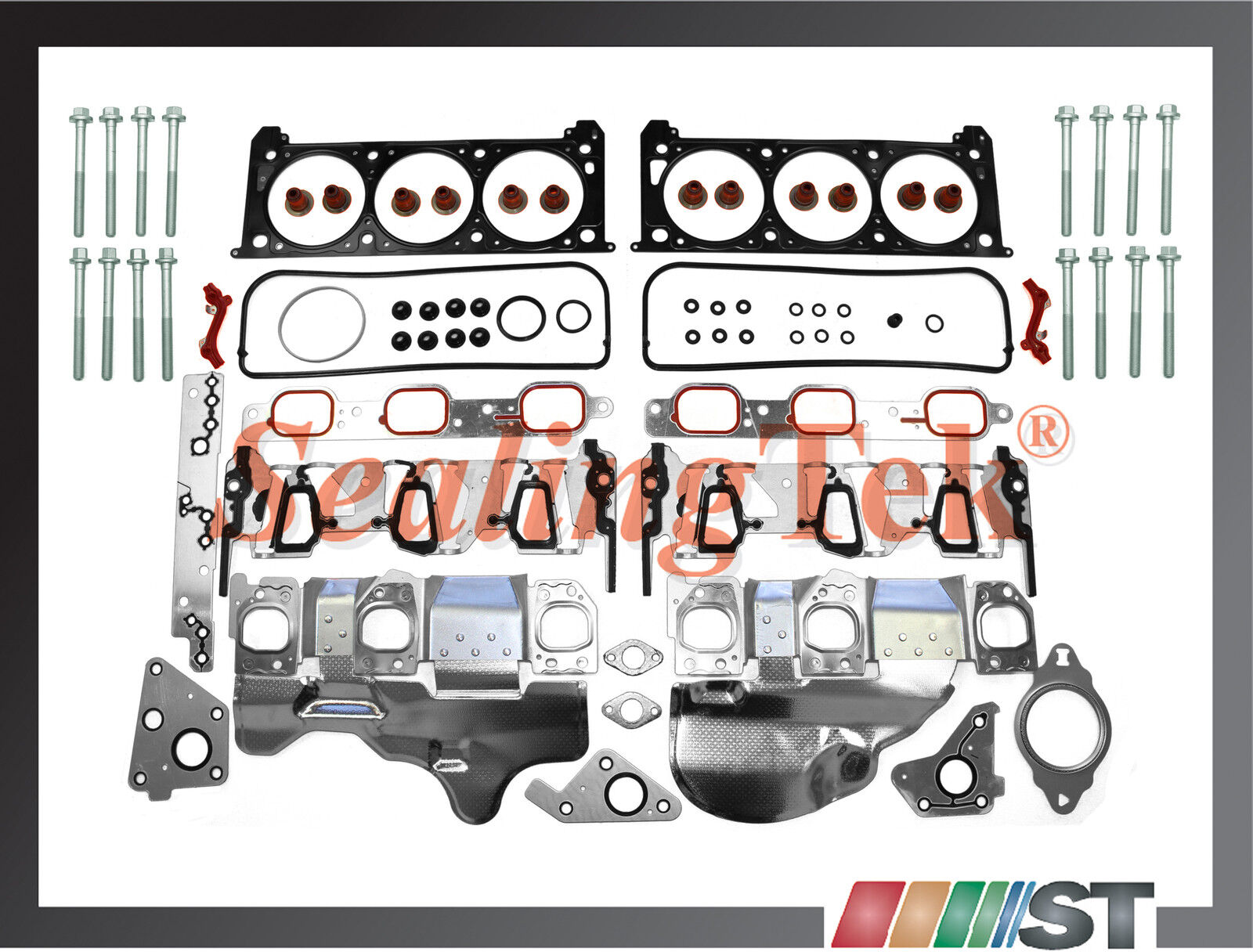 Fit 06-11 GM 3500 3900 V6 Cylinder Head Gasket Set w/ Bolts OHV engine motor kit