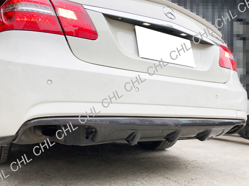 V Style Carbon Fiber Rear Diffuser For 10-13 M-BENZ W212 E-Class Sedan AMG Only