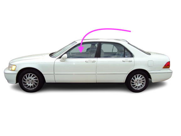 Fits: 1996-2000 Acura 3.5 RL 4D Sedan Driver Side Front Left Door Window Glass