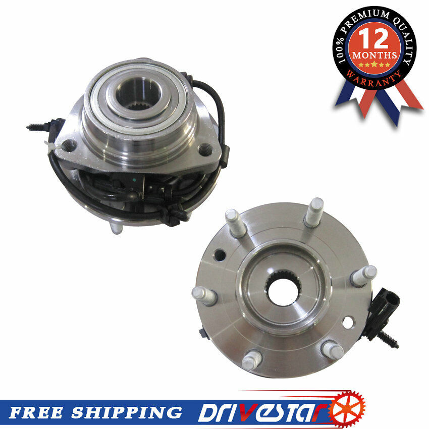 Set: 2 Front Wheel Hub & Bearing w/ABS FOR 2002-2009 GMC CHEVY