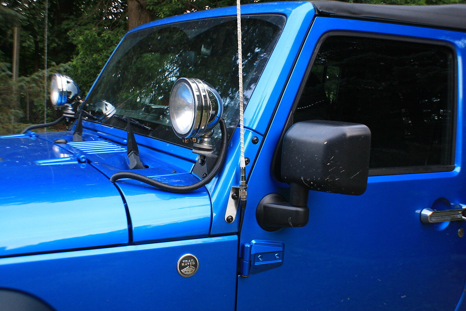CB Antenna MOUNTING BRACKET Drivers Windshield ~ 2007-2017 Jeep JK Wrangler