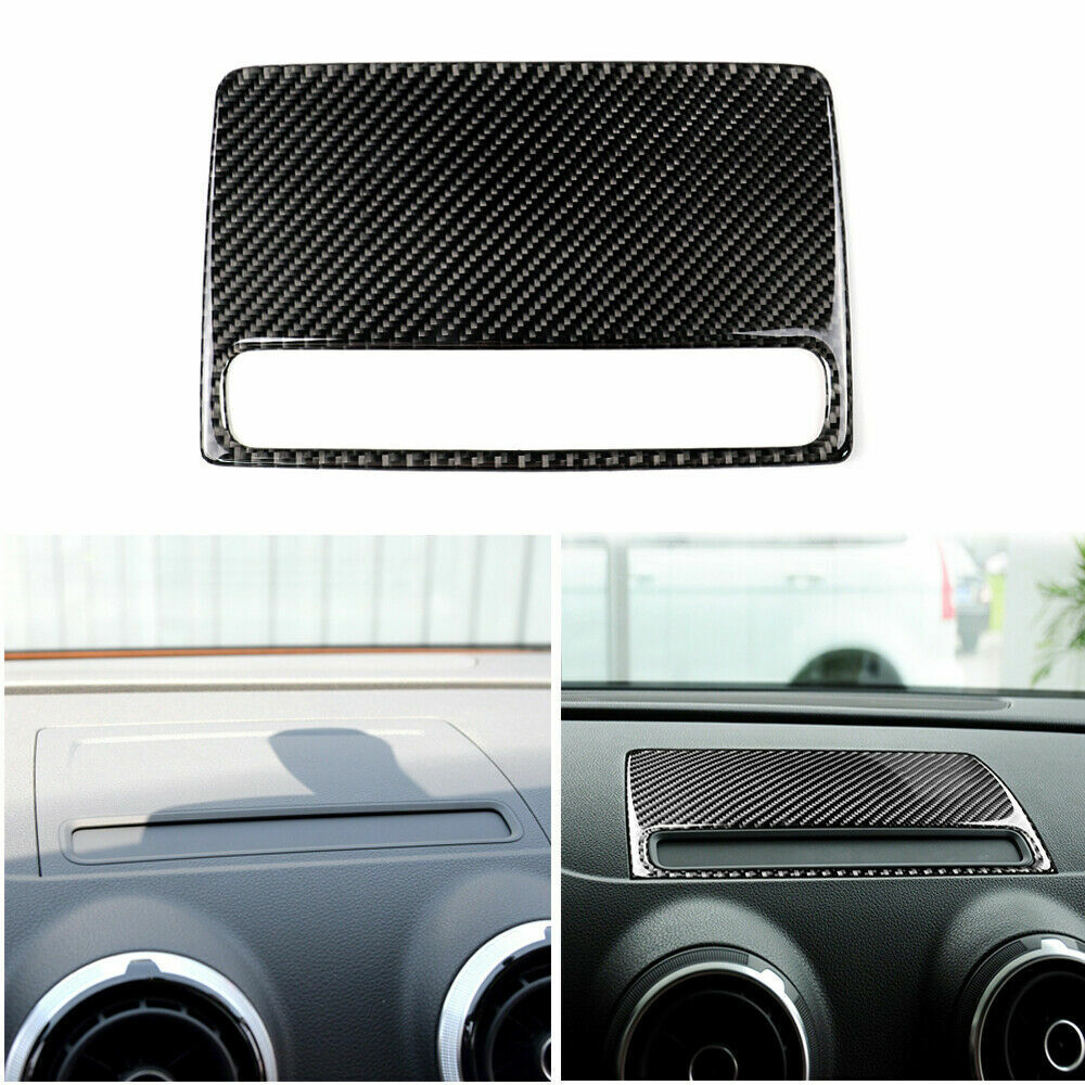 Fit For Audi RS3 A3 S3 Carbon Fiber Center Dashboard LCD Display Cover Trim New