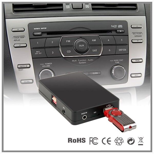USB SD AUX MP3 Player CD changer adapter for Mazda 3 5 6 CX7 Premacy