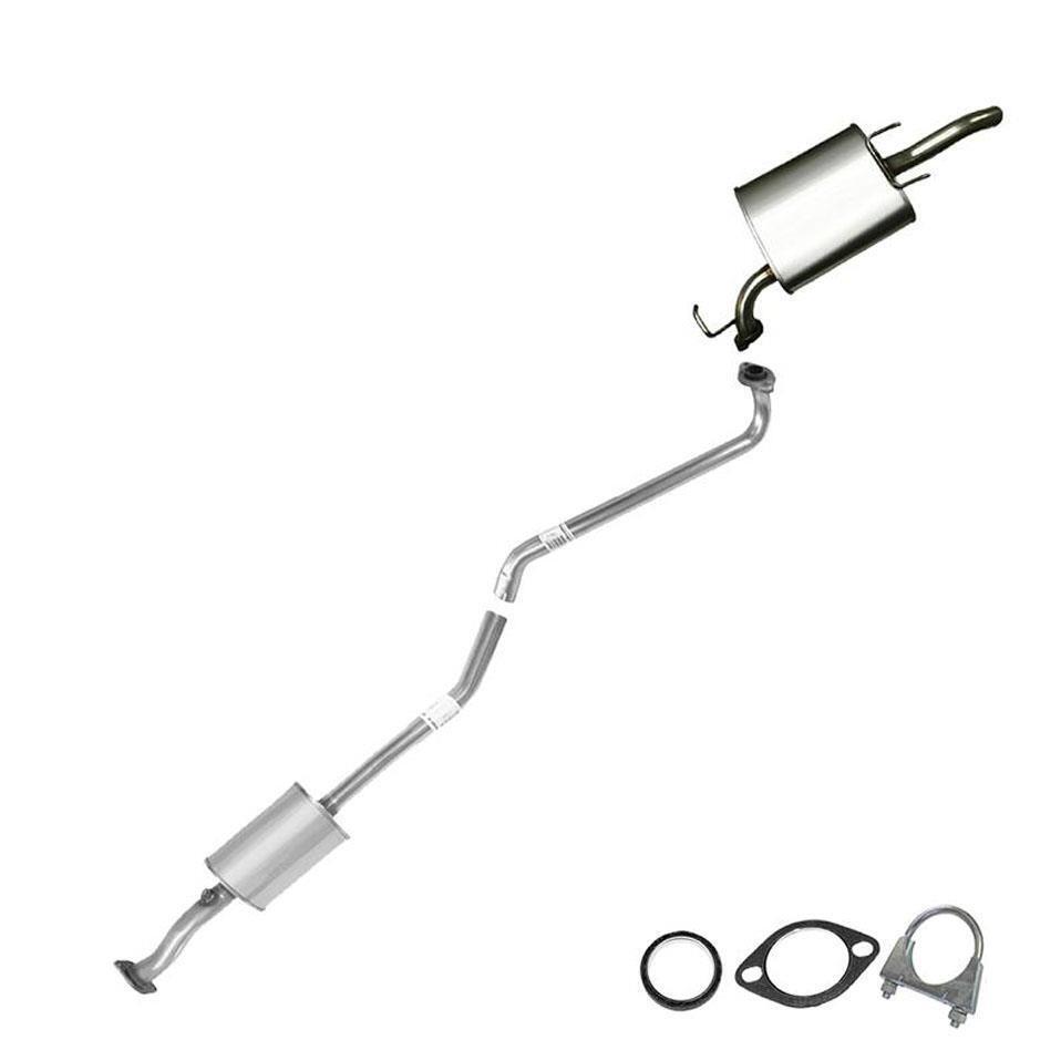 Stainless Steel Exhaust System Kit fits: 1995-1997 Toyota Corolla Geo Prizm