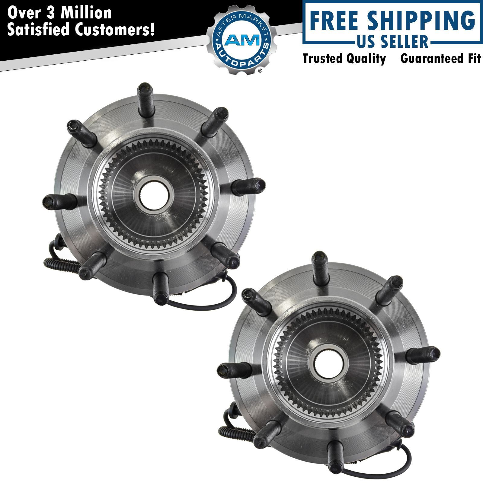 2 Front Wheel Bearing Hub Assembly Fits Ford F250 F350 Super Duty Excursion 4X4