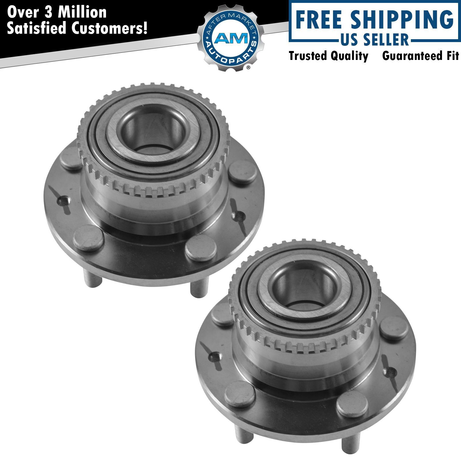Wheel Bearing and Hub Assembly Pair for Mazda MPV Millenia Protege w/ ABS