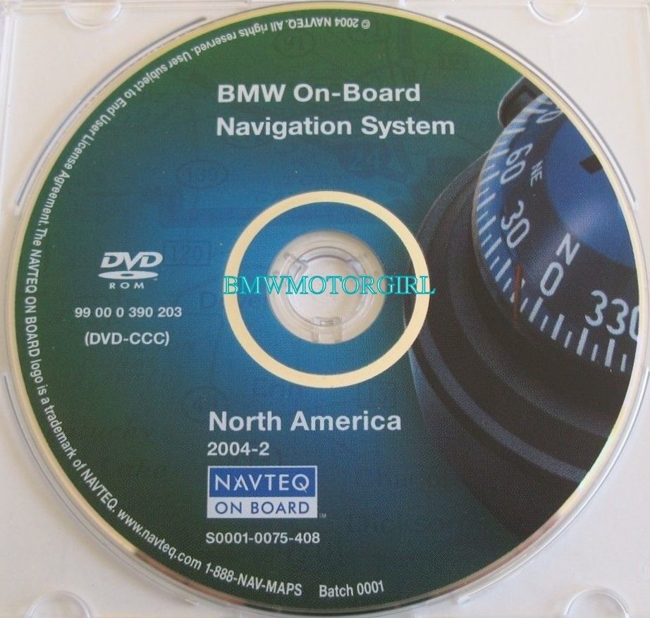 2006 BMW 3-Series 325i 325xi 330i 330xi Navigation DVD # 203 Map © 2004-2 USA