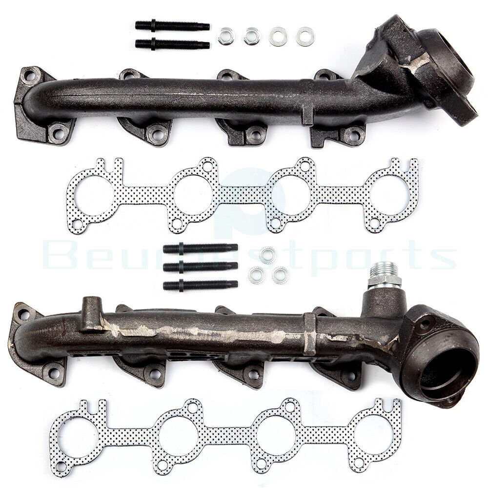 Exhaust Manifold Pair Set for 1999-2004 Ford Expedition F-150 F250 5.4L New