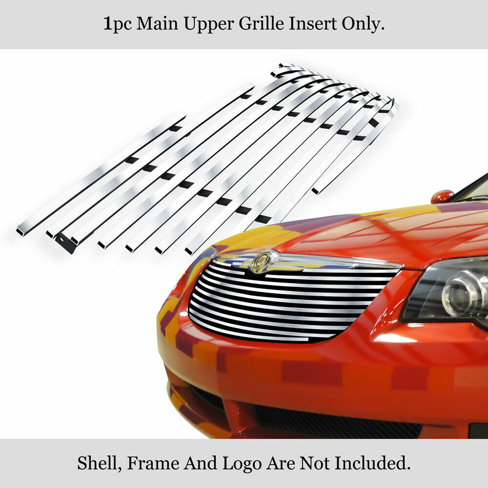 Fits 2004-2008 Chrysler Crossfire Stainless Steel Billet Grille Grill Insert