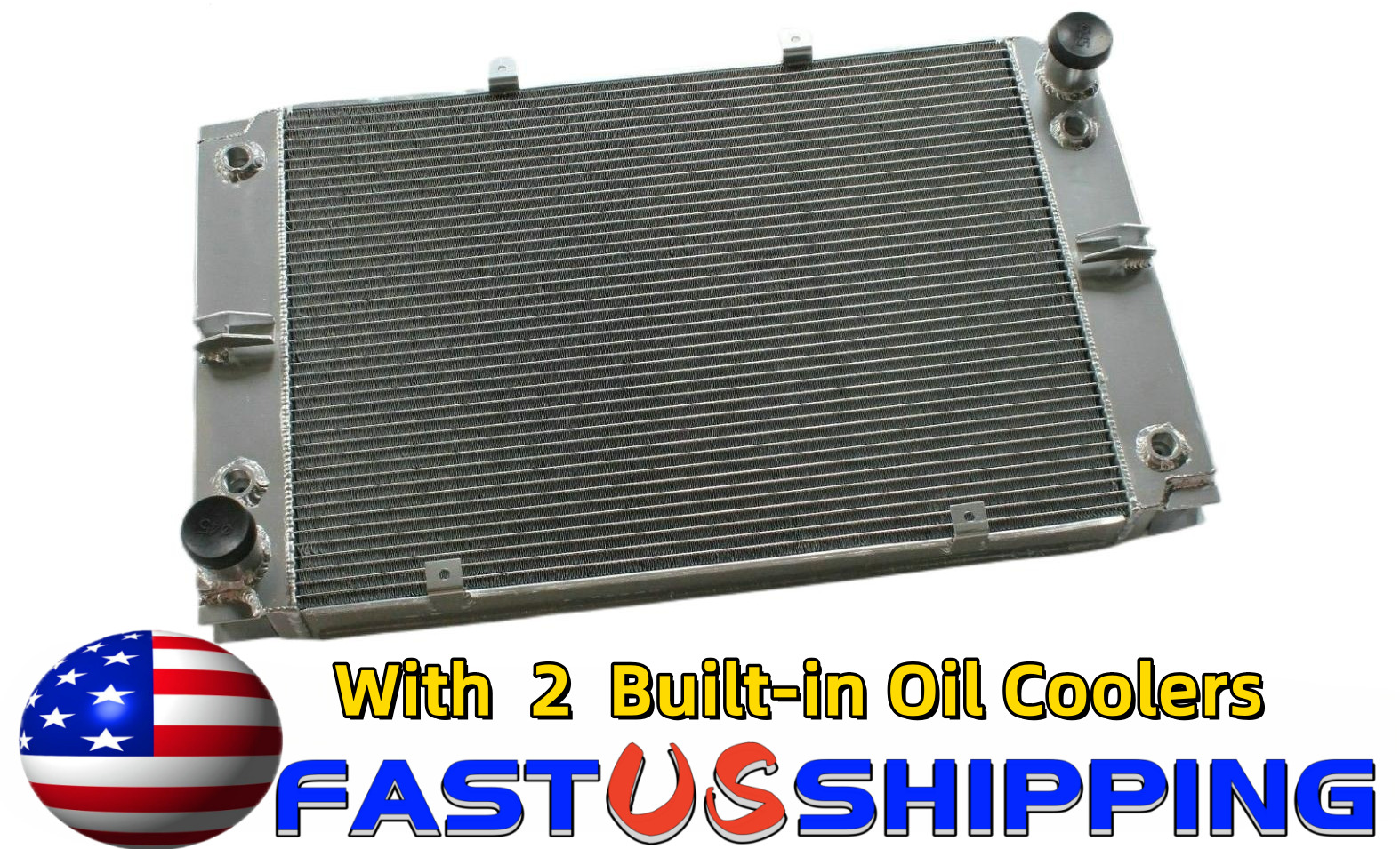 Aluminum Radiator Fit Porsche 928 With 2 Built-in Oil Coolers