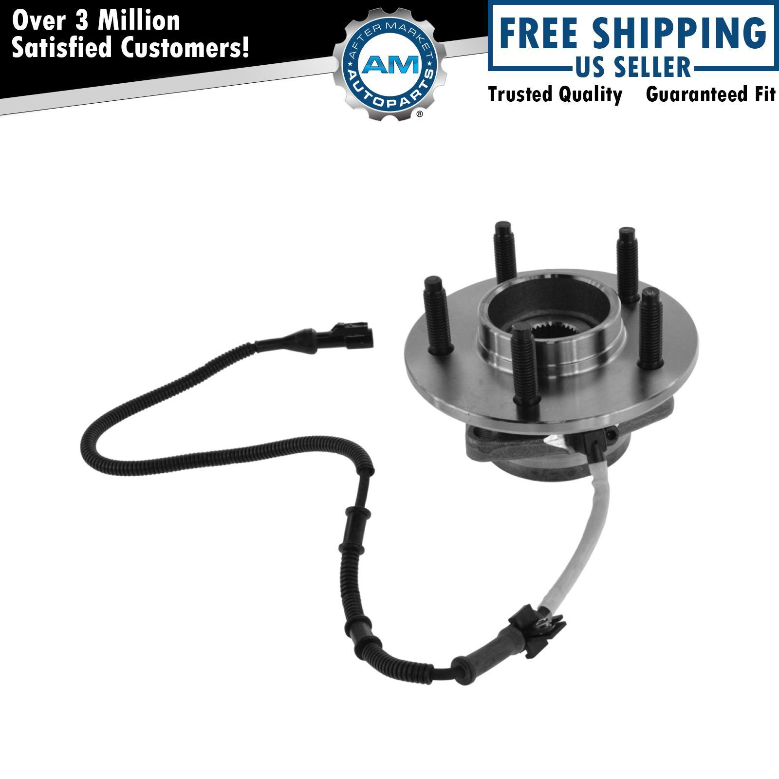 Front Wheel Bearing and Hub for 2000 2001 2002 2003 Ford F-150 F150 w/ABS 4x4