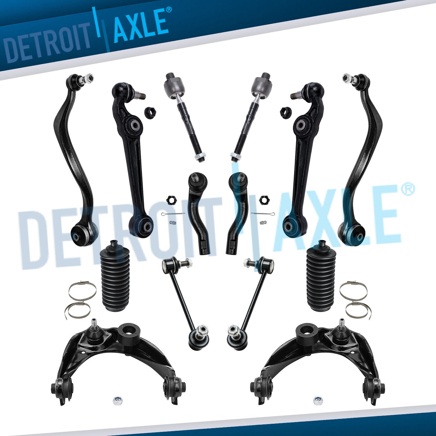 06-07 Ford Fusion MKZ Milan 14pc Front Upper Lower Control Arms & Suspension Kit