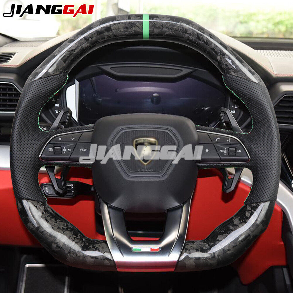 Forged Carbon Fiber Perforated Sport Steering Wheel for 2018+ Lamborghini Urus