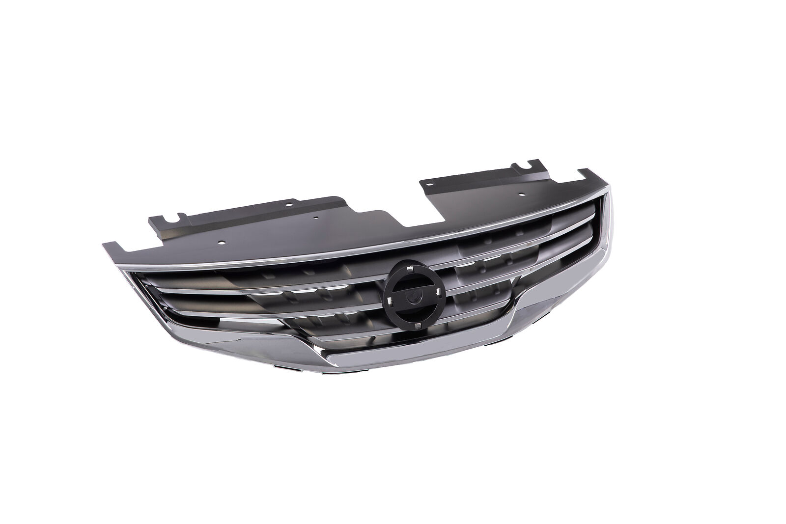 Grille Chrome Shell With Dark Gray Insert For 10-12 Nissan Altima 4DR Sedan