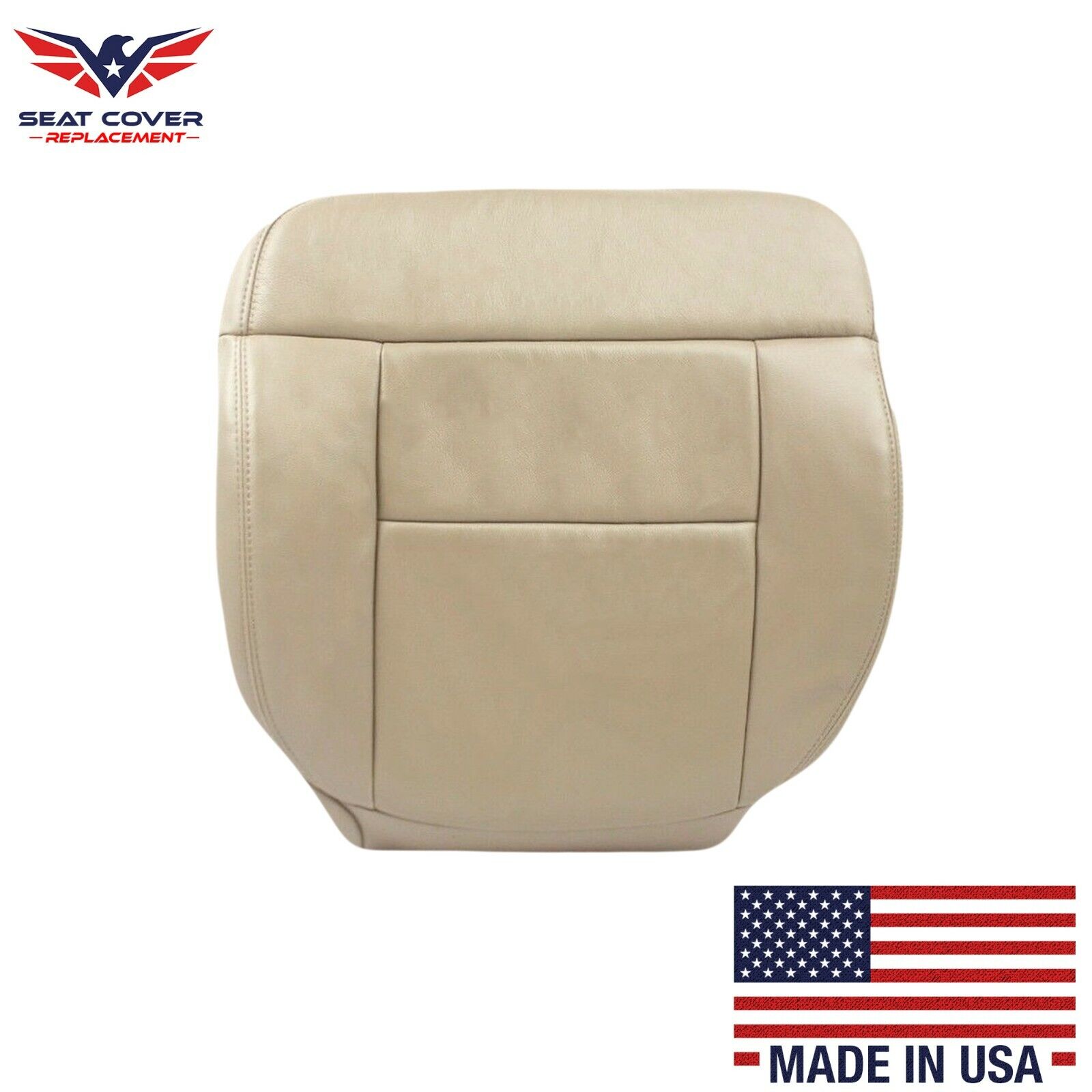 2005 2006 2007 2008 Ford F150 Lariat Leather Seat Cover in Medium Pebble Tan