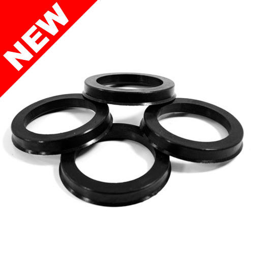 57.10 MM ID x 73.10 MM OD - POLYCARBONATE HUB CENTRIC RINGS - SET OF 4