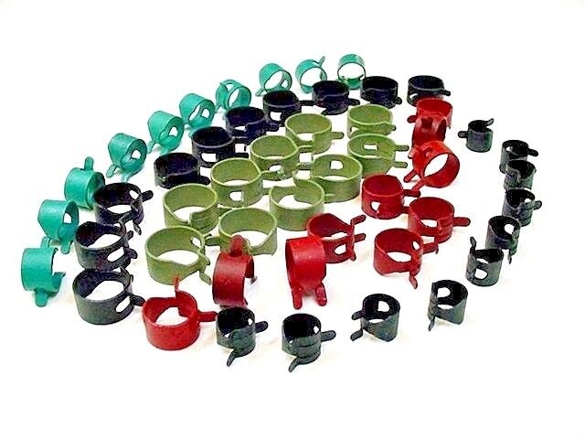 50x Ford Vacuum Fuel Hose Pinch Spring Clip Clamp Pack Clamps Clips Gas