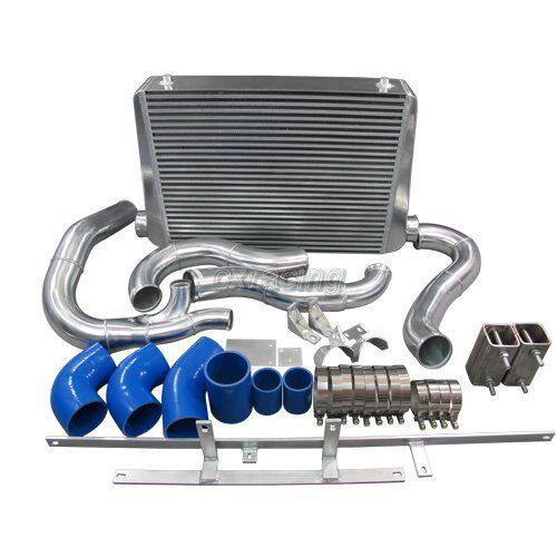 CXRacing Intercooler Kit For 94-97 Ford F250 F350 Super Duty Diesel 7.3L Blue