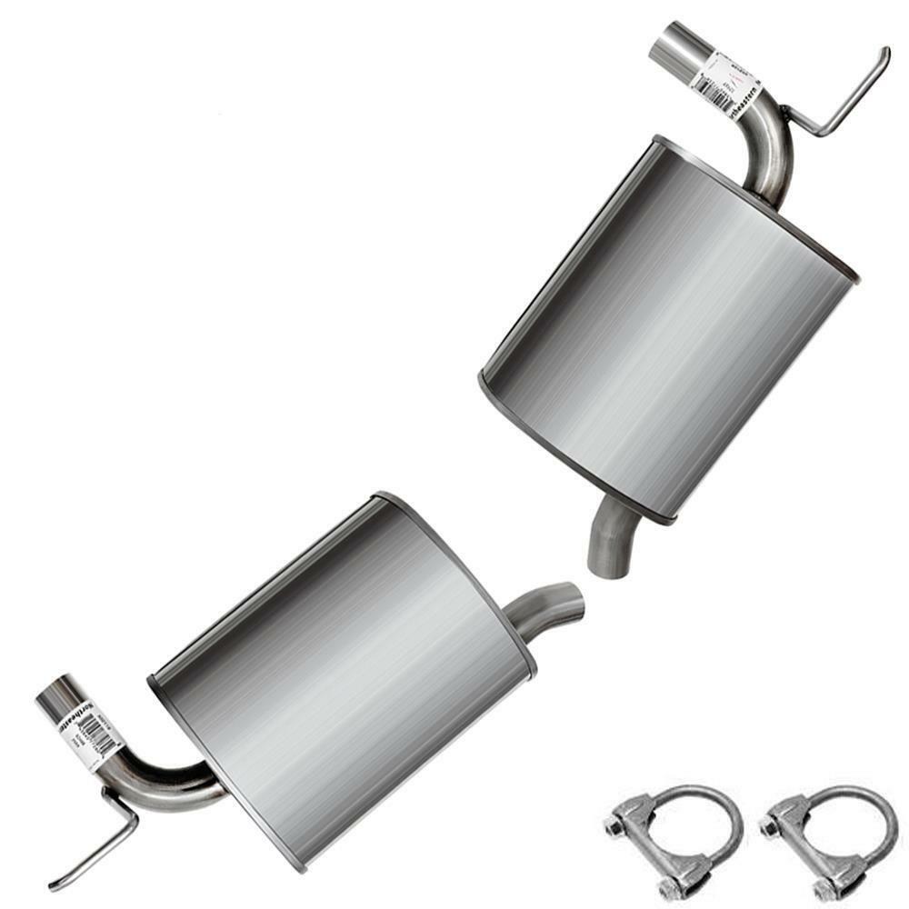 Pair of Rear Exhaust Mufflers fits: 2007-2010 Lincoln MKX Ford Edge 3.5L