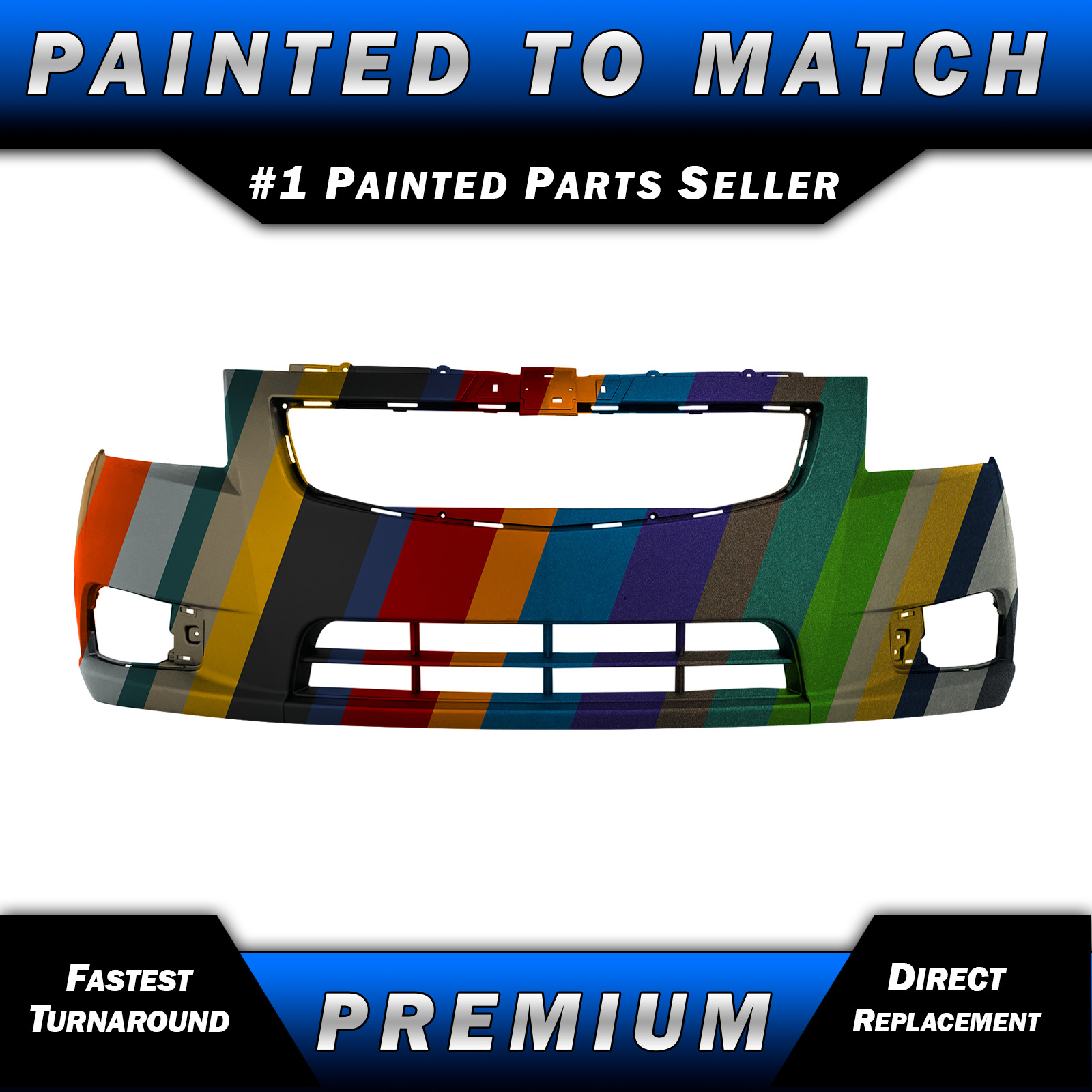 Painted To Match - Front Bumper Cover for 2011-2014 Chevrolet Chevy Cruze 11-14