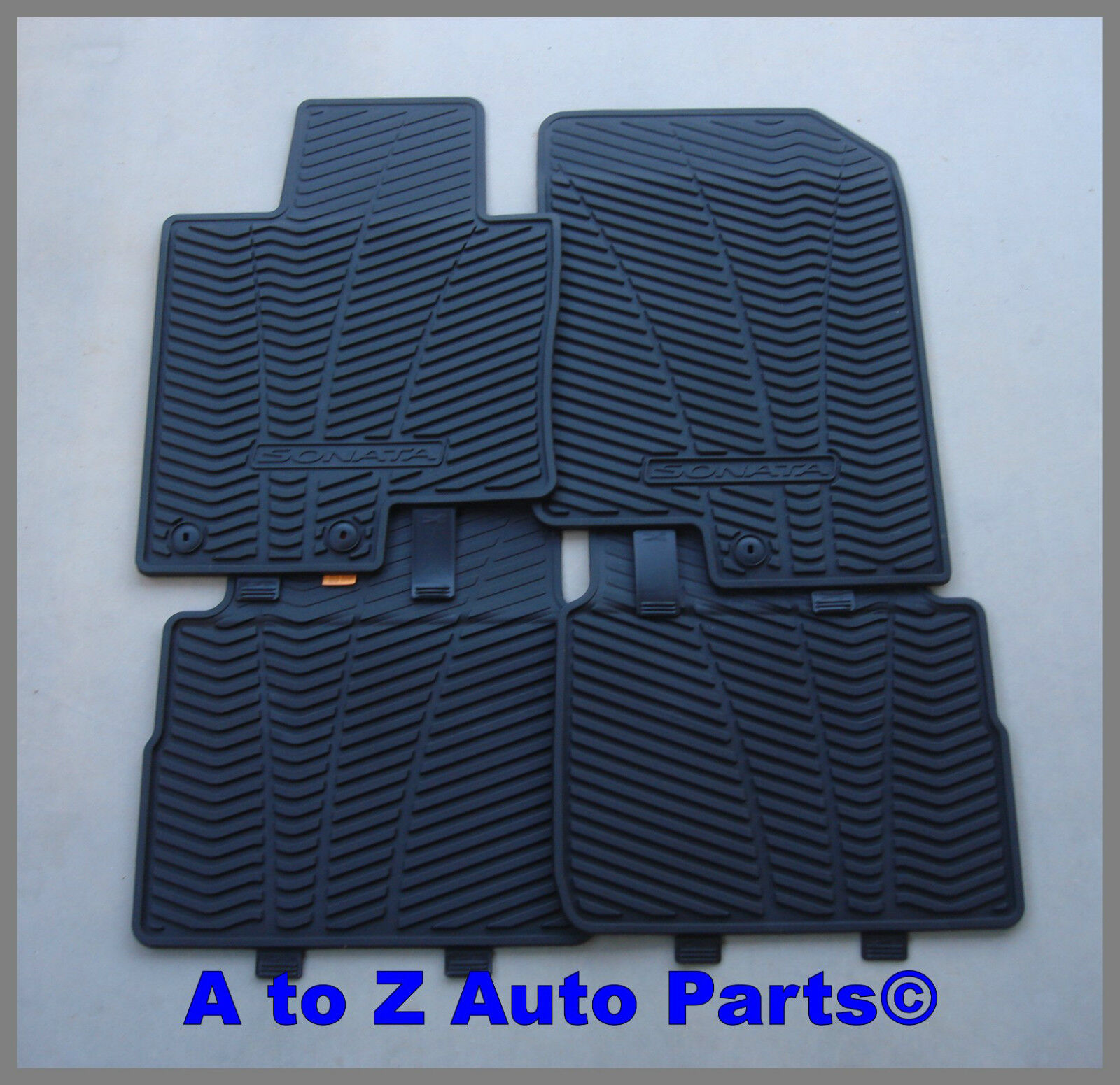 NEW 2011-2014 Hyundai SONATA Tough Rubber ALL WEATHER Front and Rear Floor Mats