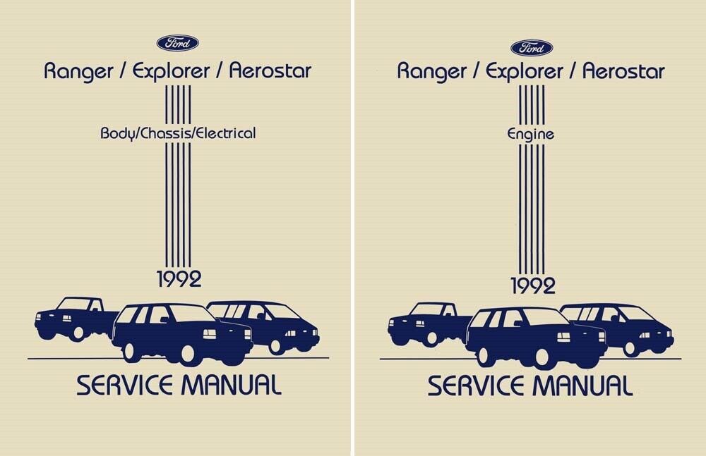 1992 Aerostar Explorer Ranger Shop Service Repair Manual Engine Drivetrain Book