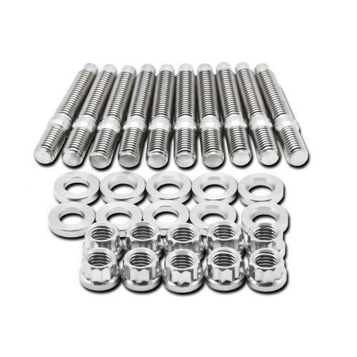 Blox Racing M8 x 1.25mm 45mm Stainless Steel Exhaust Manifold Stud Kit Set of 7
