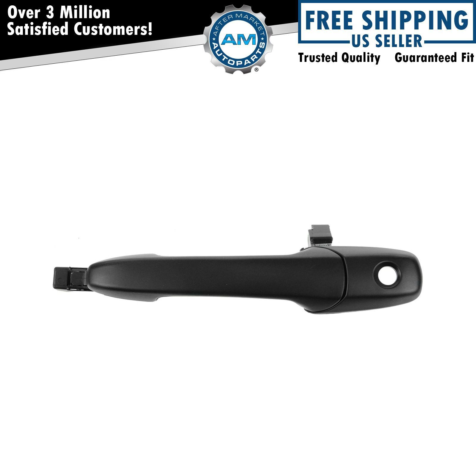 Door Handle Outside Smooth Black Front Driver Side for Mazda 3 6 CX-7 CX-9 RX-8