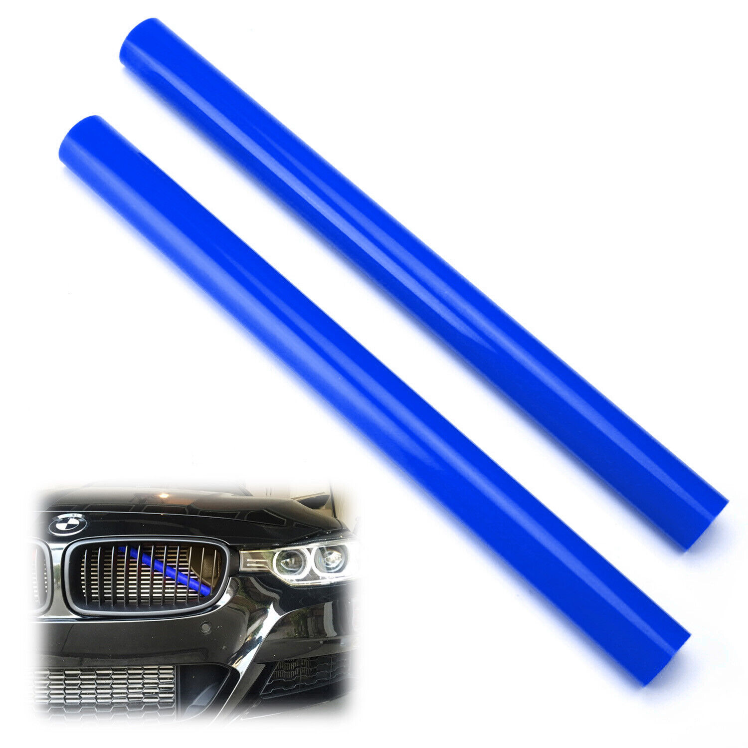 Blue Behind Kidney Grille V-Bar Decoration Cover Trim For Fxx 5 6 7 Series X1 X2