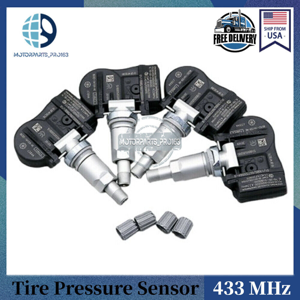 4Pcs 433MHz TPMS Tire Pressure Sensors For Ford Mondeo Turnier MK IV 2007-2014