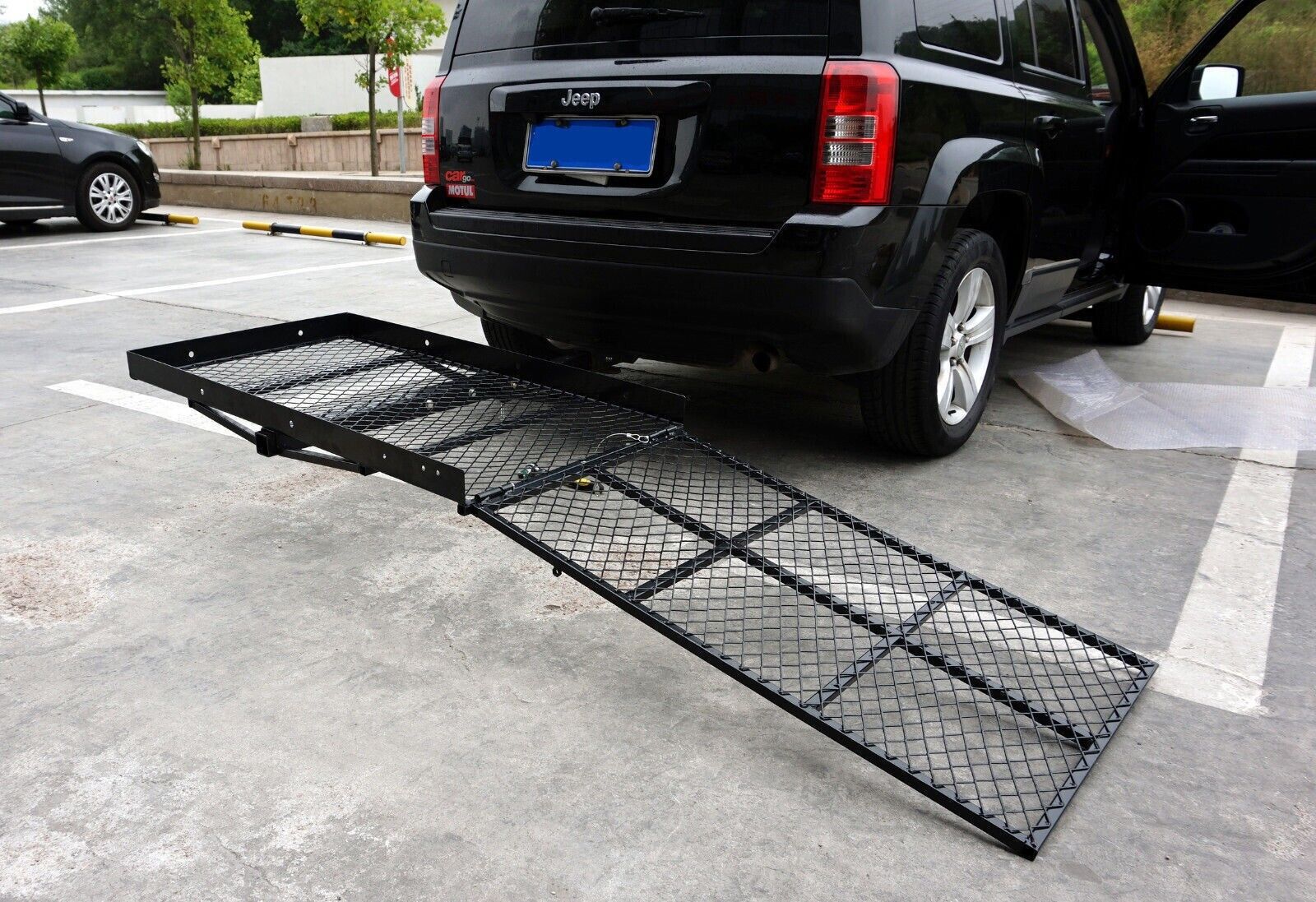 660 Lb Foldable Wheelchair Scooter Disability Carrier Rack Luggage Mobility Ramp