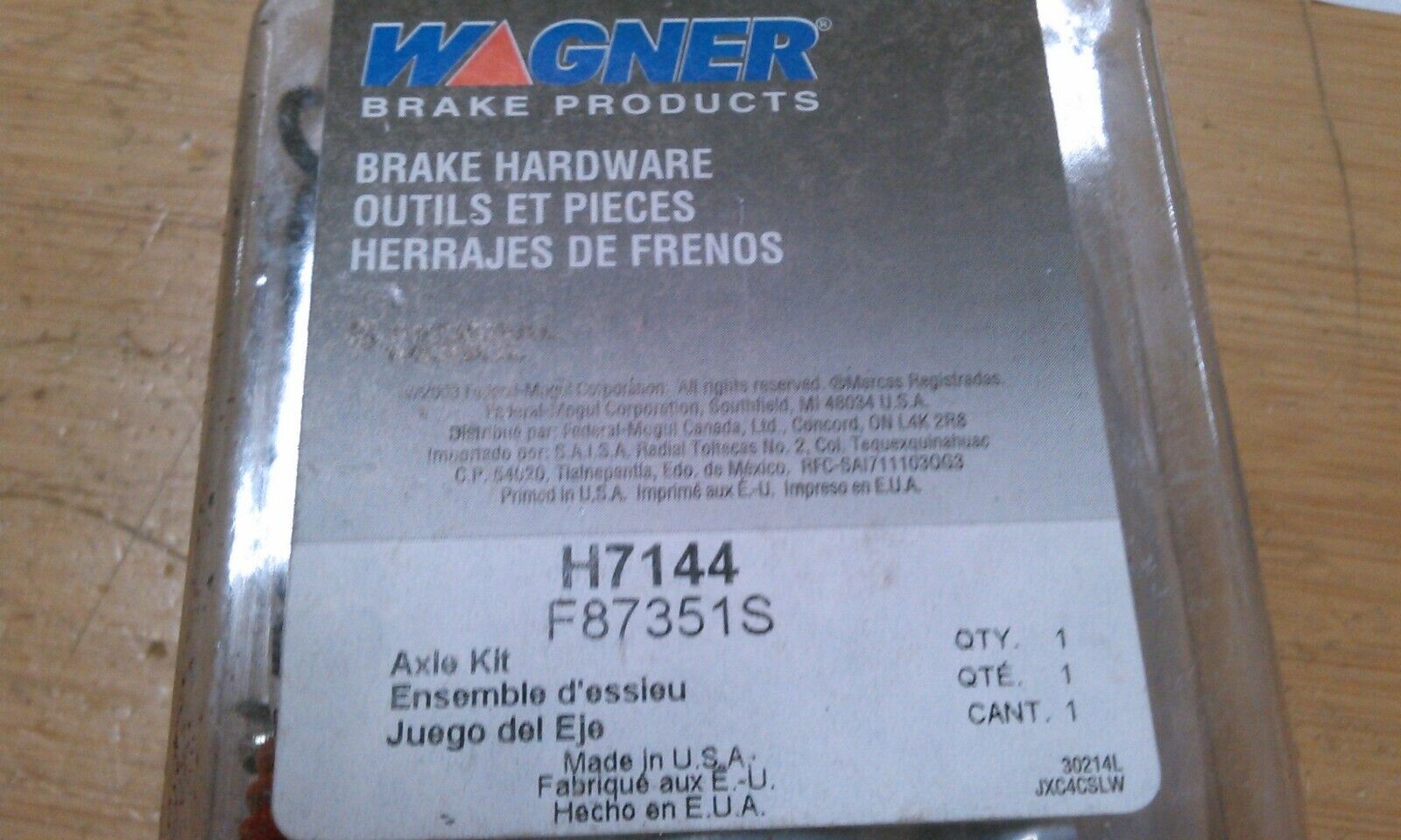 Drum Brake Hardware Kit Rear,Front Wagner H7144