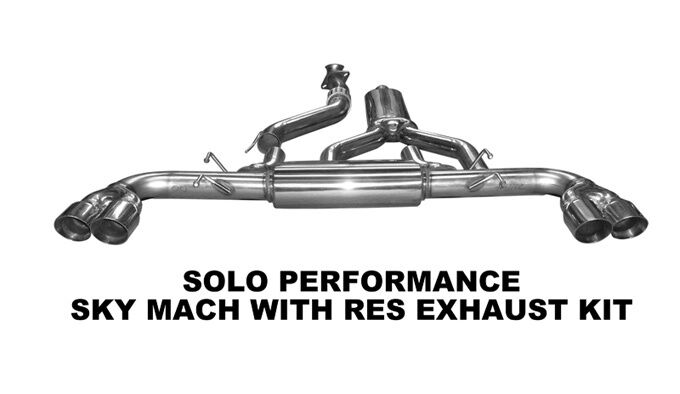 Saturn Sky 2.4L Cat Back Exhaust Mach With Res by Solo Performance High Flow