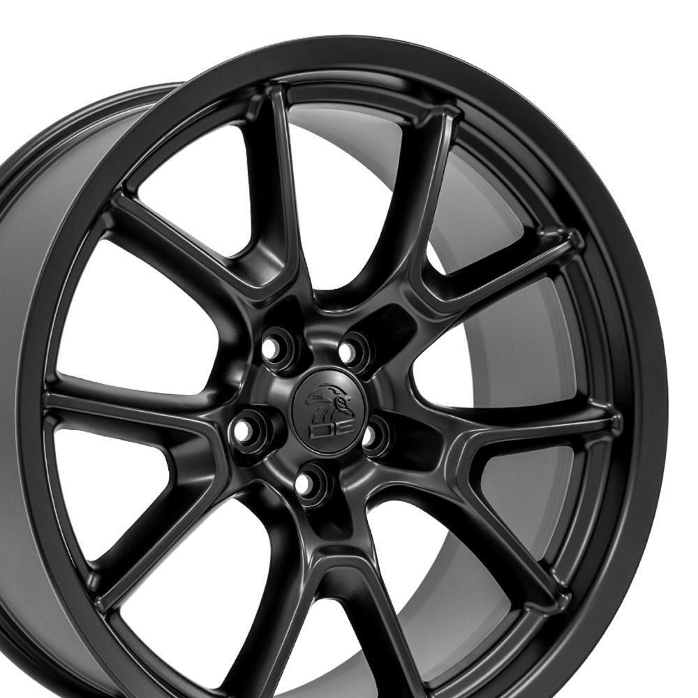 20X9 Satin Black 10369 Wheel Fit Dodge Charger Challenger Scatpak Style