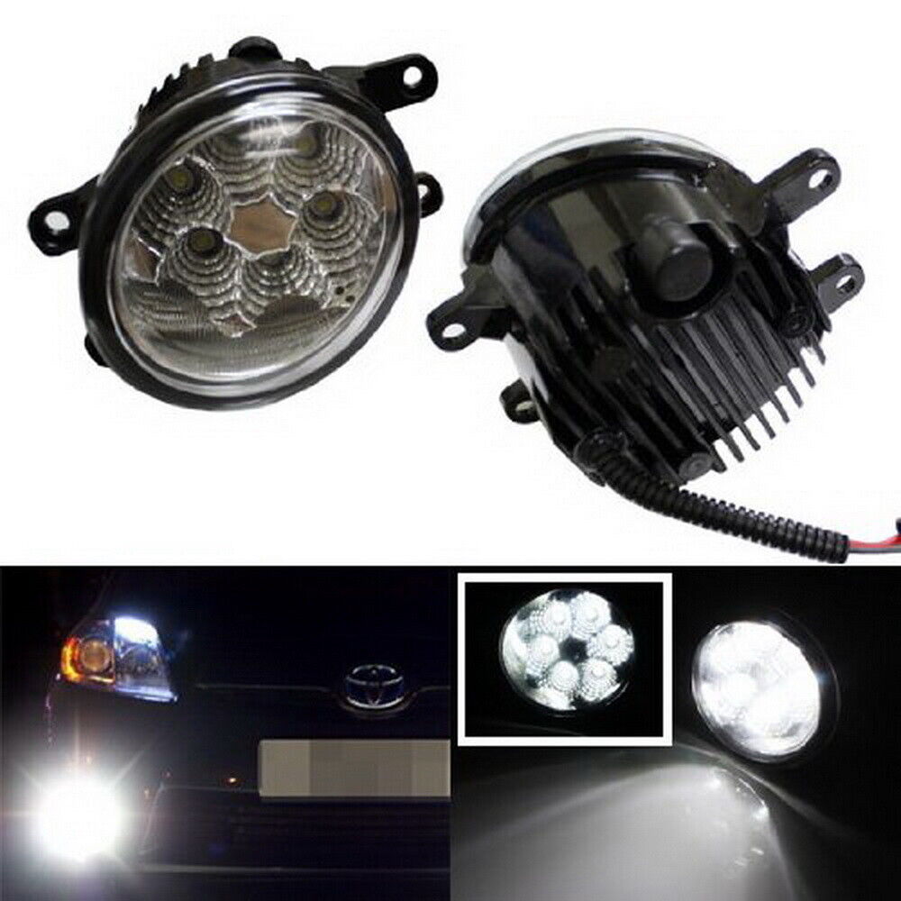 6K White 18W High Power LED Fog Lights Foglights Assembly For Lexus Toyota Scion
