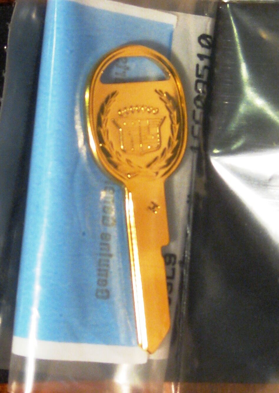 Cadillac Gold Key - Rare \'H\' Door, Trunk, Glovebox Key for Classic Cadillacs