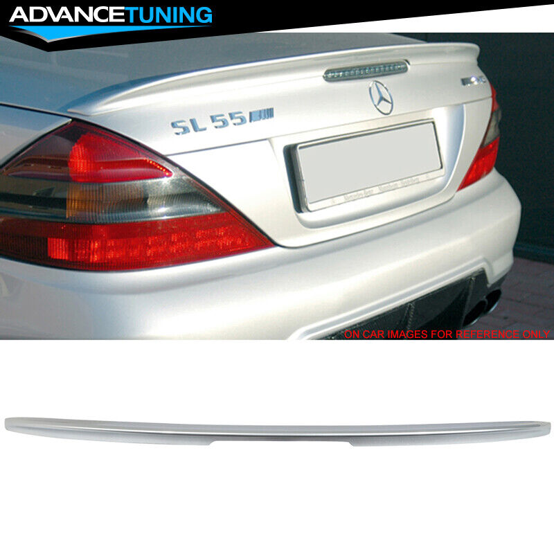Fits 03-11 Benz SL-Class R230 AMG Style Trunk Spoiler Wing Painted #762 Silver