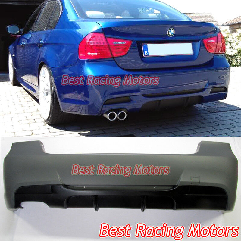 For 2006-2011 BMW E90 4dr 328i Performance Style Rear Bumper (Single Exhaust)