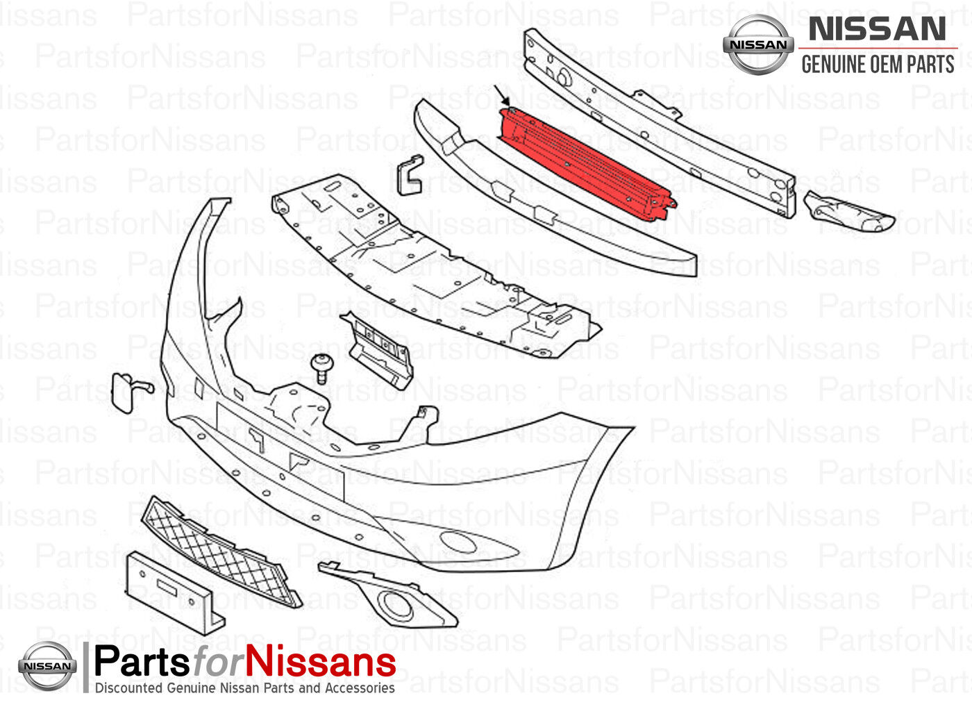 Genuine Nissan  2014-2016 Versa Note Shutter 21421-3VY0A