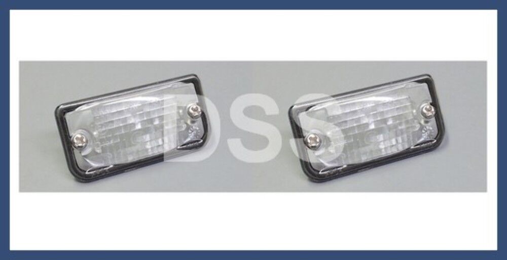 Genuine Mercedes SL550 SL63 License Plate Lamp Light Lens Rear (x2) Set OEM
