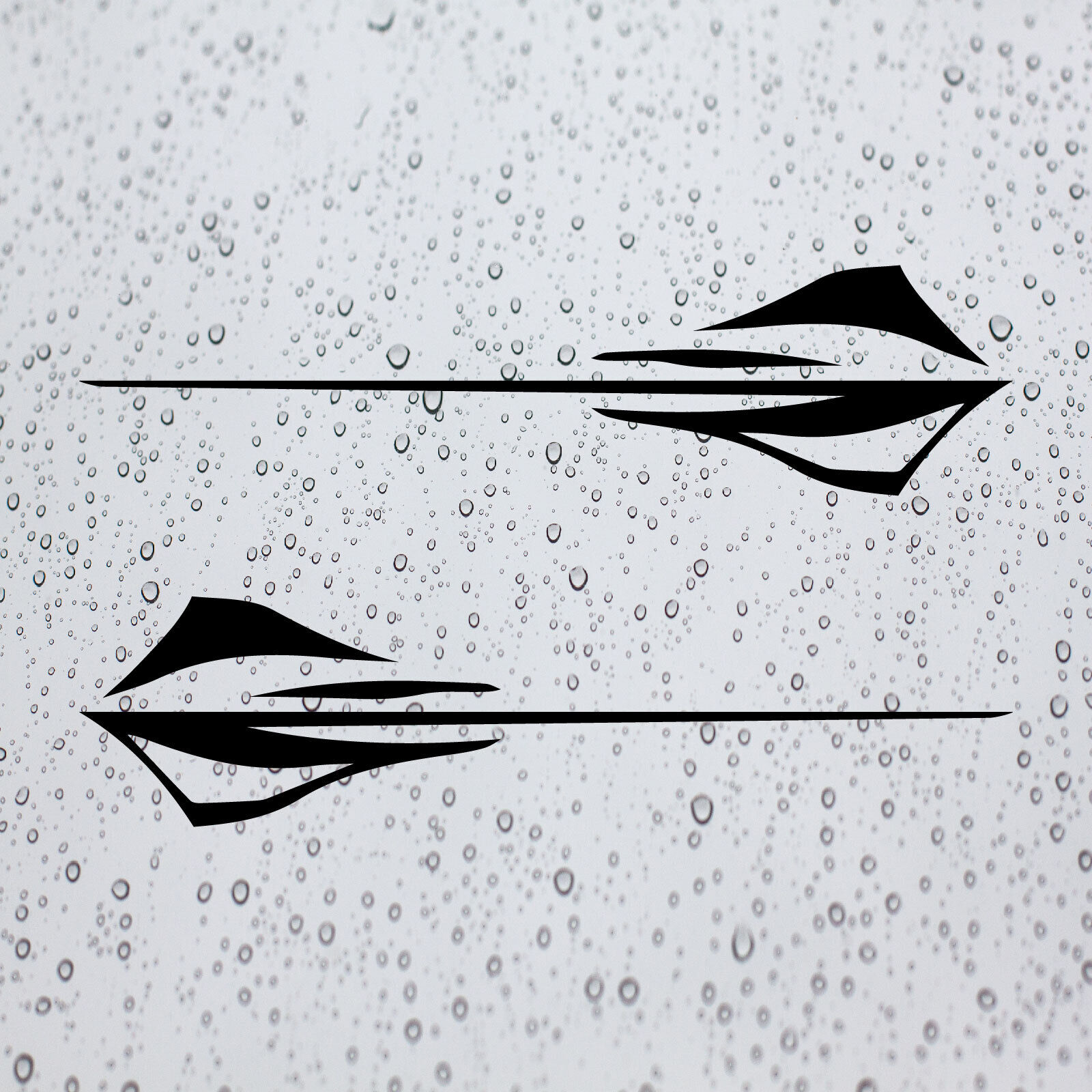 Pair C8 Stingray Badge Vinyl Decal Stickers for Corvette Sport Cars (2020-2024)