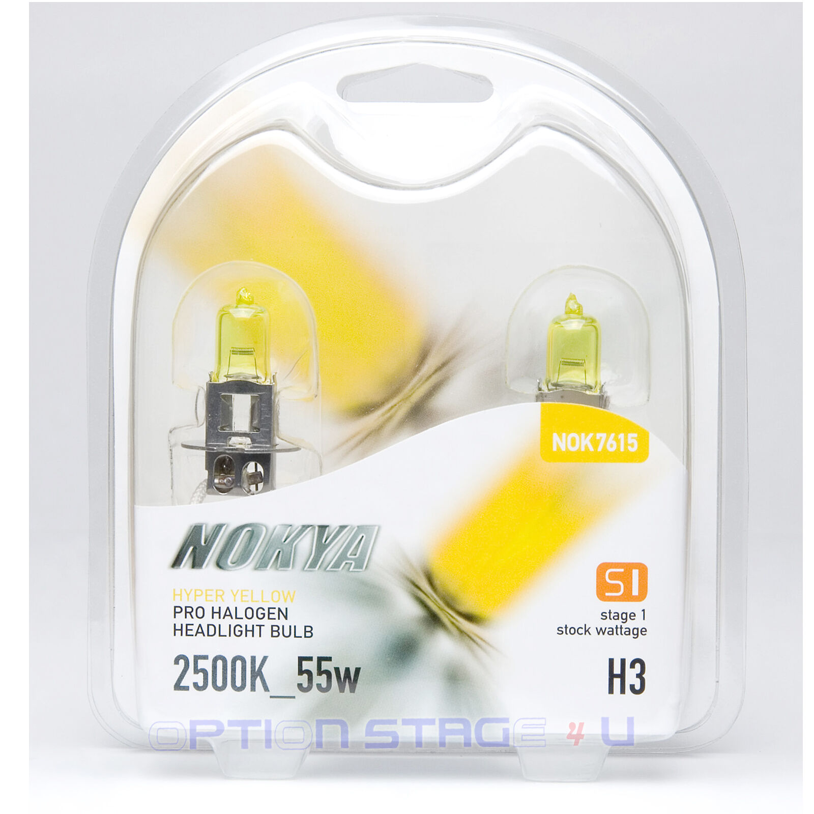 H3 Nokya Hyper Yellow Headlight Fog Light Bulb S1 NOK7615 Halogen Bulb