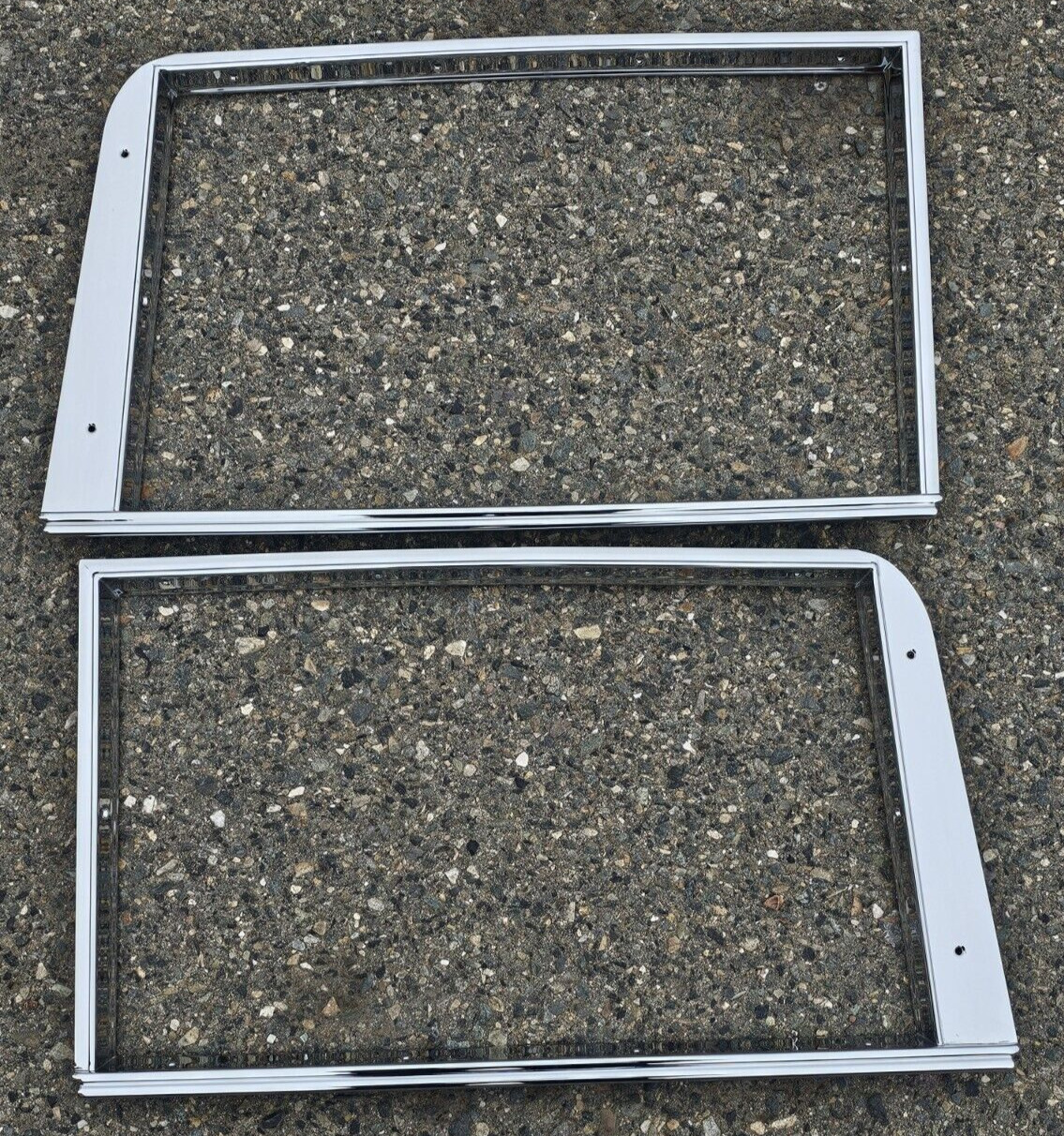 NEW pair Chrome 1932 FORD 5 Window Coupe Interior Door GARNISH Moulding IN STOCK