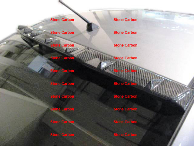 Carbon Fiber Shark Fin Roof Spoiler V Style For 08 09 10 11-15 Lancer EVO X 10